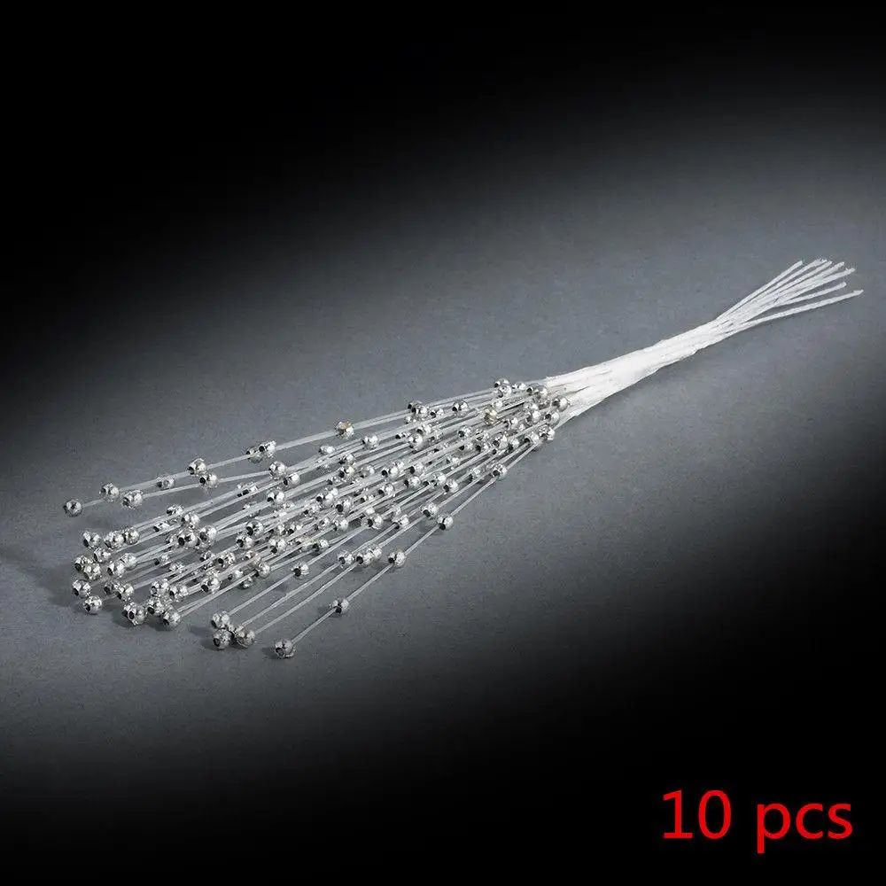 10 Pcs/bunch String Pearl Sticks Bridal Bouquets Pink Silver Beaded Handmade Flower Stem Beads Wedding Party Decor Diy Craft
10 Pcs/bunch String Pearl Sticks Bridal Bouquets Pink Silver Beaded Handmade Flower Stem Beads Wedding Party Decor Diy Craft