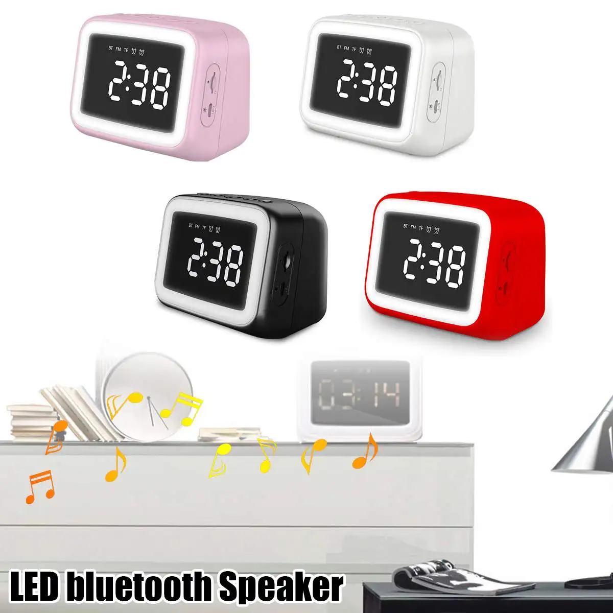 Mirror LED Alarm Clock Multi FM Radio Wireless 5.0 bluetooth Music Player Electronic Digital Table Clock Alarm Support TF USB
Mirror LED Alarm Clock Multi FM Radio Wireless 5.0 bluetooth Music Player Electronic Digital Table Clock Alarm Support TF USB