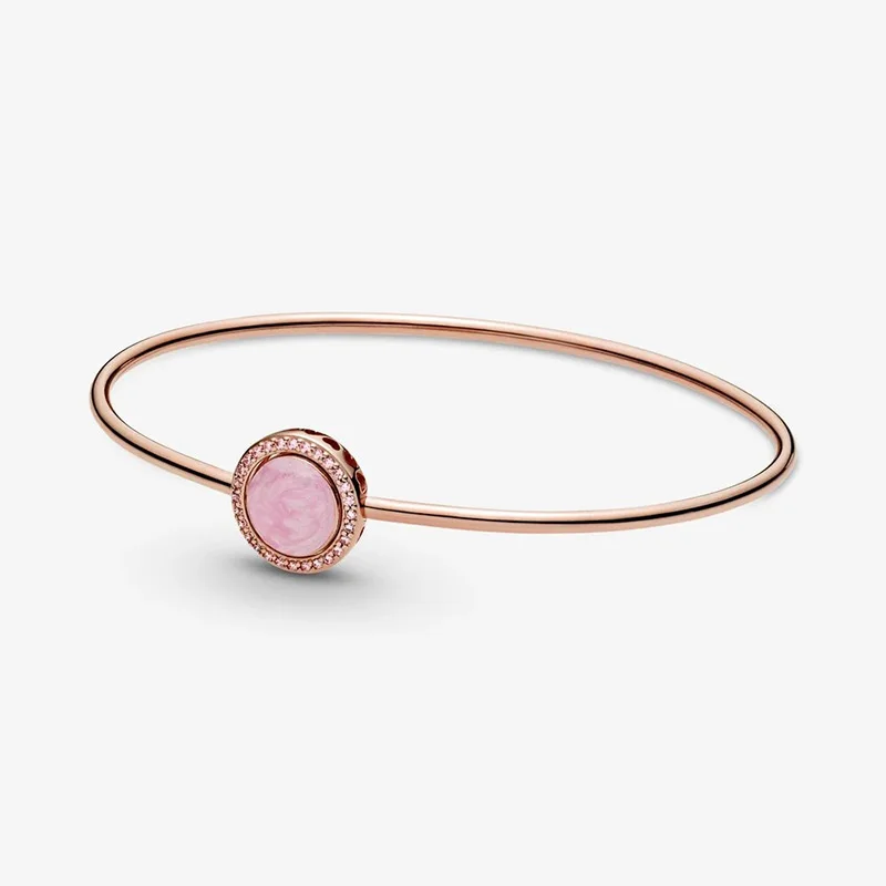 2021 Valentine's Day New 925 Sterling Silver Pink Round Buckle Rose Gold Bracelet Women Gift DIY Fashion Jewelry
2021 Valentine's Day New 925 Sterling Silver Pink Round Buckle Rose Gold Bracelet Women Gift DIY Fashion Jewelry