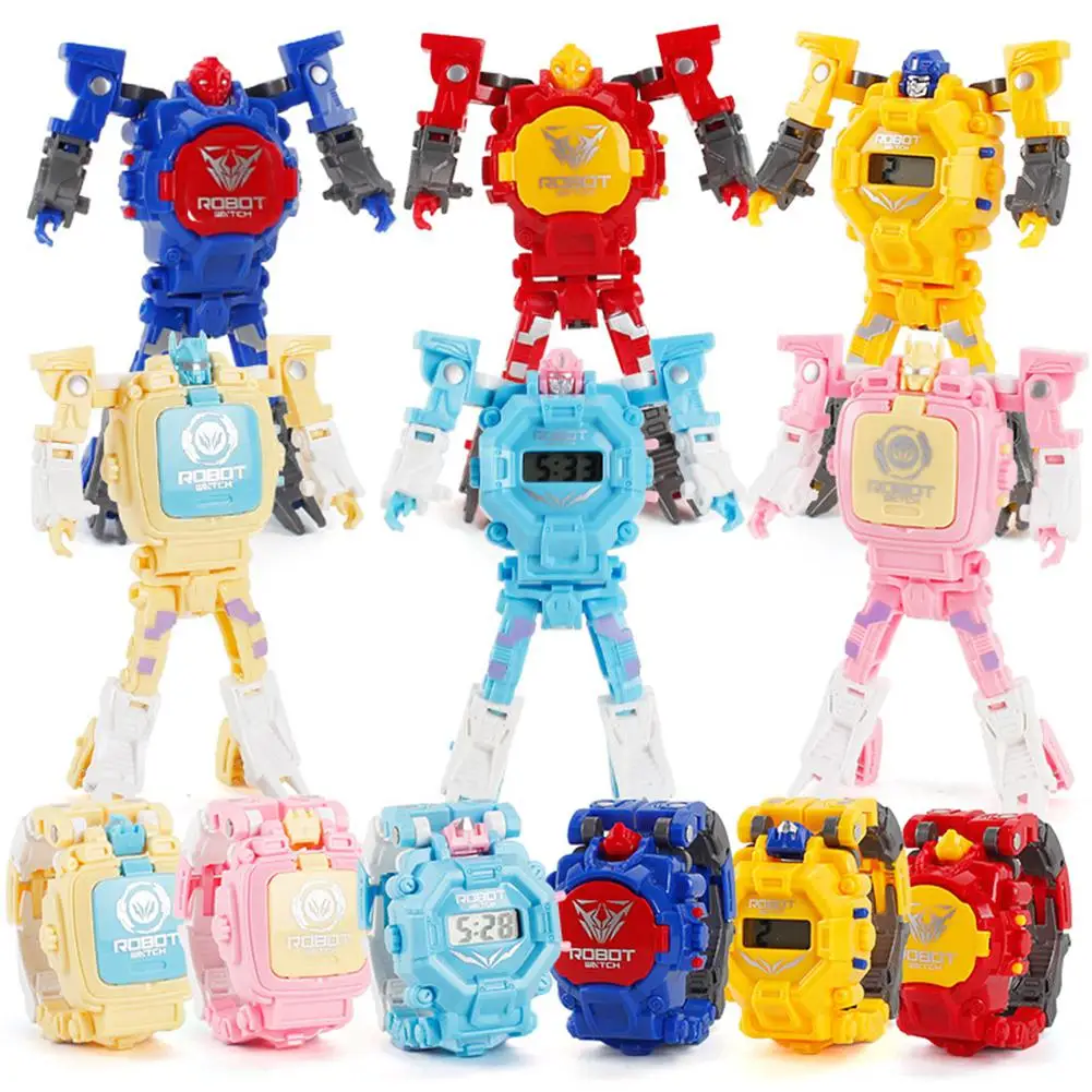 Cartoon Robot Transformation Wristwatch Electronic Deformation Digital Display Watch Gifts Educational Toys for Child Boy Girl
Cartoon Robot Transformation Wristwatch Electronic Deformation Digital Display Watch Gifts Educational Toys for Child Boy Girl