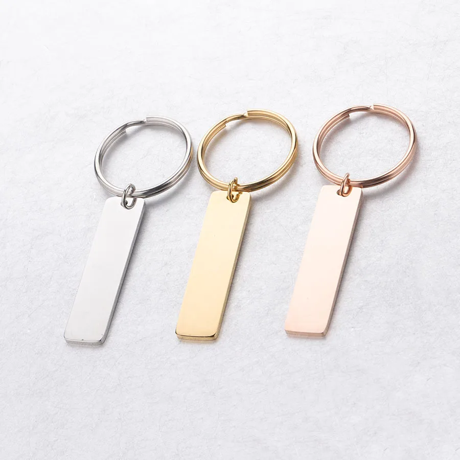 Stainless Steel Square Strip Tag Keychain Blank Metal Plate For keychain Pendant Jewelry Accessories
Stainless Steel Square Strip Tag Keychain Blank Metal Plate For keychain Pendant Jewelry Accessories