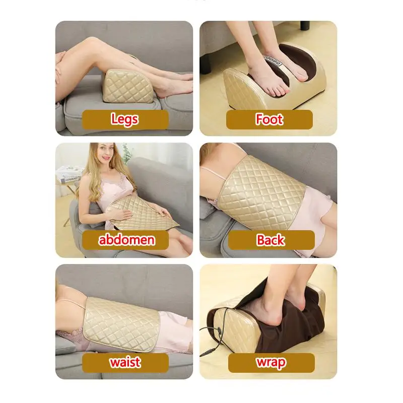 4-in-1 Electric Foot Massager Shiatsu Kneading Foot Calf Leg Plantar Massager Infrared With Heating Roller Massage Machine
4-in-1 Electric Foot Massager Shiatsu Kneading Foot Calf Leg Plantar Massager Infrared With Heating Roller Massage Machine