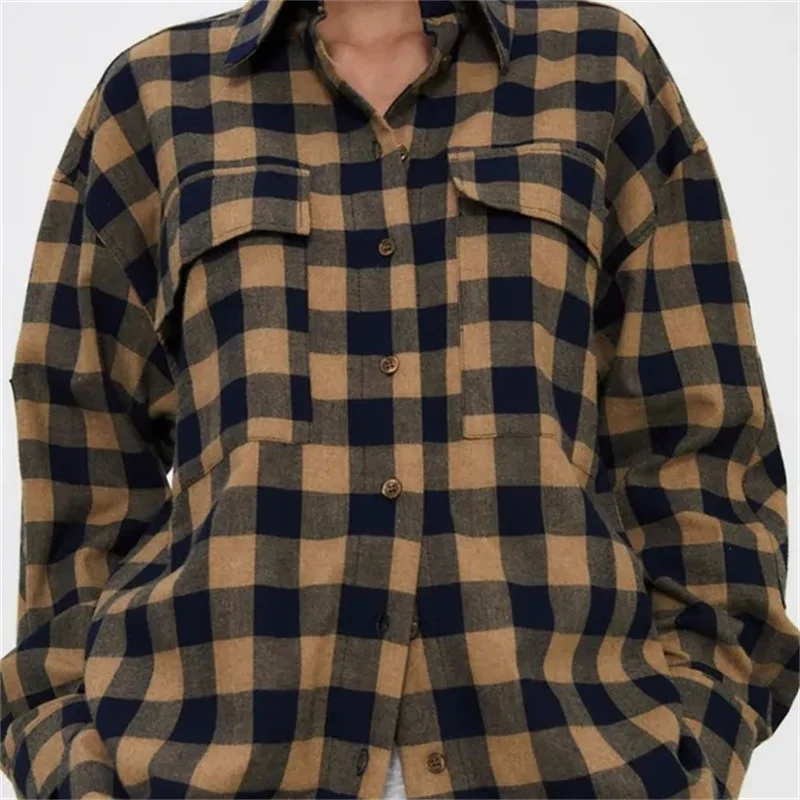 TRAF для женщин 2021 моды асимметричный подол с плиссированной спиной свободного кроя в клетку, блузки в винтажном стиле, с длинным рукавом Женс...
TRAF для женщин 2021 моды асимметричный подол с плиссированной спиной свободного кроя в клетку, блузки в винтажном стиле, с длинным рукавом Женс...