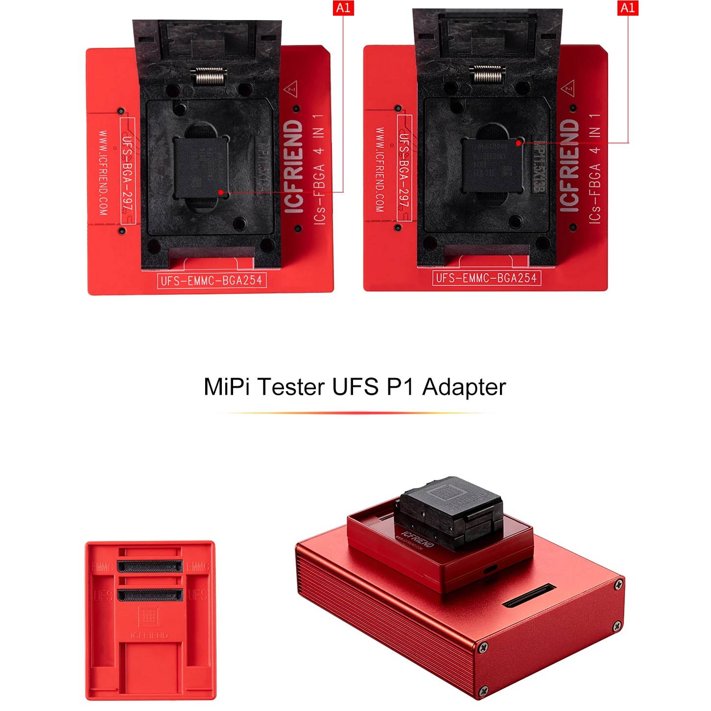 ICFRIEND NB-Max розетка для MIPItester E-mate EMMC и UFS BGA254 BGA297 BGA153 BGA168 BGA100 BGA186 Medusa Pro UFI стандартная
