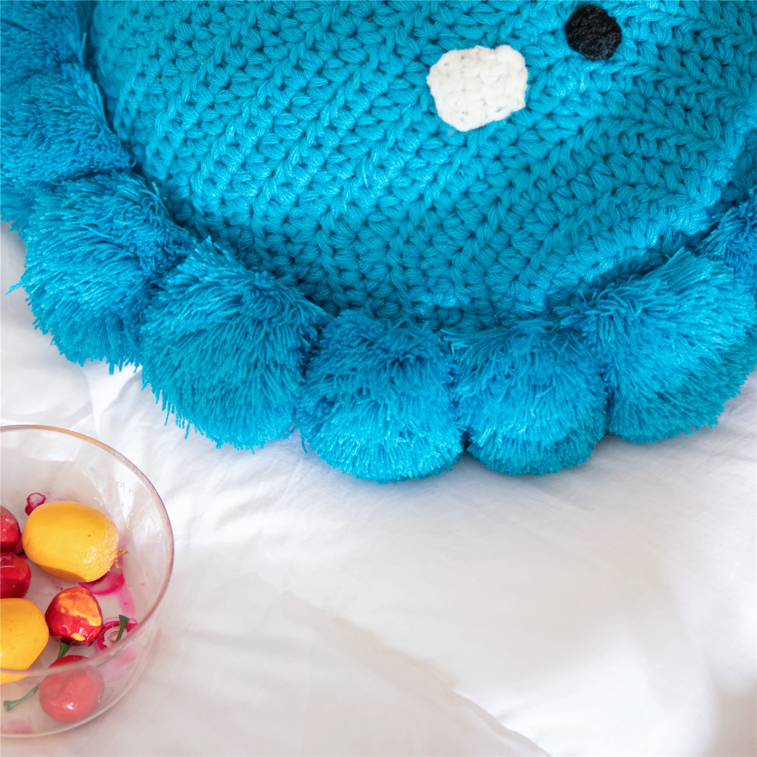 REGINA Cute Cartoon Rainbow Sunflower Cushion Hand Crochet Decorative Kawaii Pompom Knitted Throw Pillow Sofa Seat Back Cushions
REGINA Cute Cartoon Rainbow Sunflower Cushion Hand Crochet Decorative Kawaii Pompom Knitted Throw Pillow Sofa Seat Back Cushions