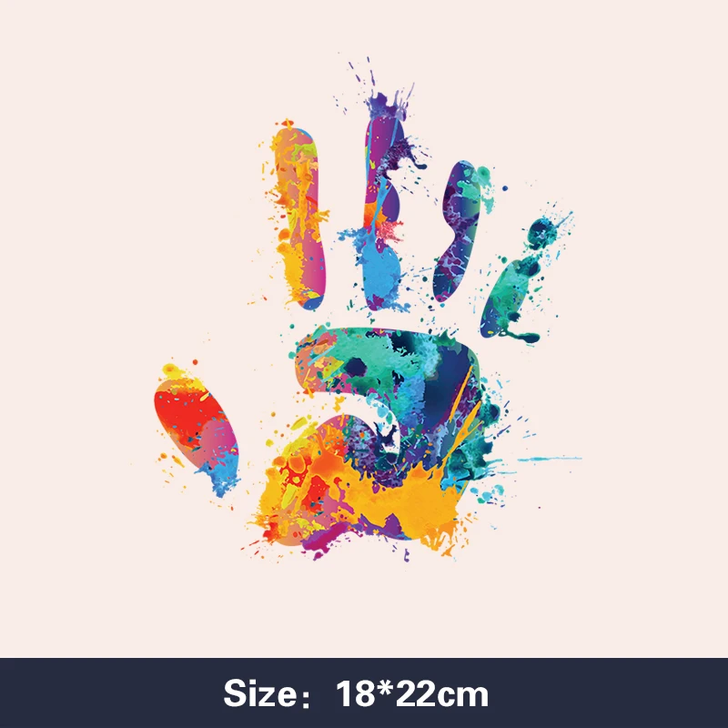 Men's clothing palm printing heat transfer paste Patches
Men's clothing palm printing heat transfer paste Patches