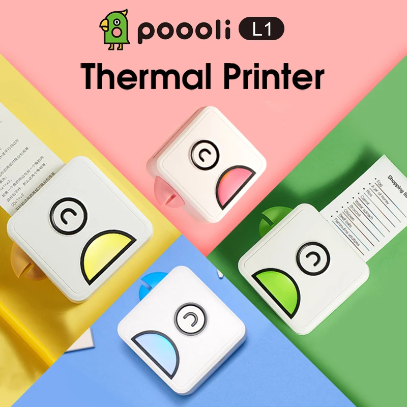 Poooli L1 Label Printer Pocket Thermal Photo Printer Portable BT Wireless Receipt Label Sticker Maker for Android iOS Smartphone
Poooli L1 Label Printer Pocket Thermal Photo Printer Portable BT Wireless Receipt Label Sticker Maker for Android iOS Smartphone