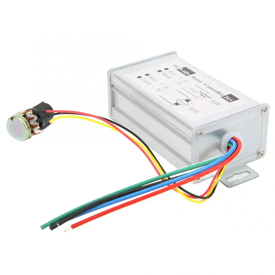 Motor Speed Controller Switch Potentiometer Control PWM Variable Speed 20A 9V12V24V48V60V Motor Speed Controller
Motor Speed Controller Switch Potentiometer Control PWM Variable Speed 20A 9V12V24V48V60V Motor Speed Controller