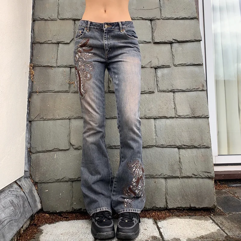 90S Hip Hop Streetwear Y2K Harajuku 2021 Pocket Jeans For Woman'S High Waist Wide Leg Fashion Slim Fit Vintage Denim Trousers
90S Hip Hop Streetwear Y2K Harajuku 2021 Pocket Jeans For Woman'S High Waist Wide Leg Fashion Slim Fit Vintage Denim Trousers