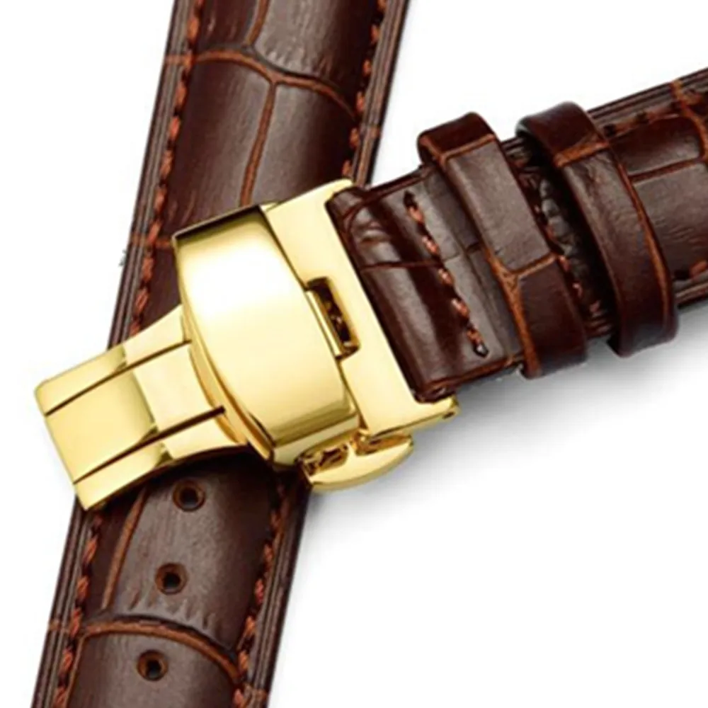 Genuine Leather Watchband 16 18 19 20 21 22 24mm Universal Watch Band Steel Buckle Strap Wrist Belt Bracelet + Tool
Genuine Leather Watchband 16 18 19 20 21 22 24mm Universal Watch Band Steel Buckle Strap Wrist Belt Bracelet + Tool