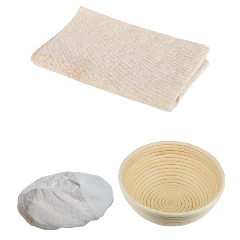 2Set Bread Baking Kit: 1 Set Fermented Cloth Proofing Dough Bread Baking Mat & 1 Set Round Banneton Proofing Basket Set
2Set Bread Baking Kit: 1 Set Fermented Cloth Proofing Dough Bread Baking Mat & 1 Set Round Banneton Proofing Basket Set