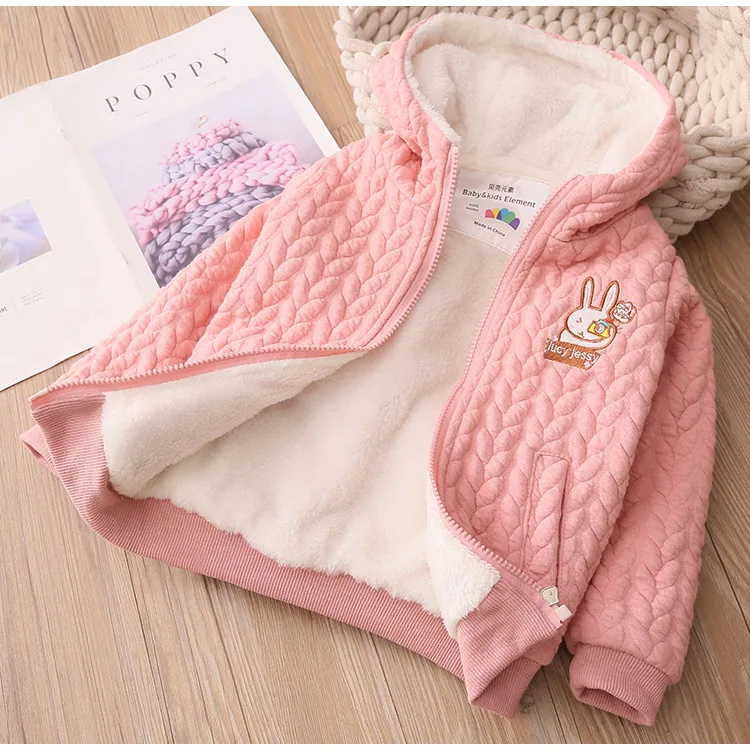 Thicken Girls Plus Velvet Coat Girls Jackets Baby Kids Cartoon Pink Hooded Outwear For Baby Kids Coats Jacket Clothing
Thicken Girls Plus Velvet Coat Girls Jackets Baby Kids Cartoon Pink Hooded Outwear For Baby Kids Coats Jacket Clothing