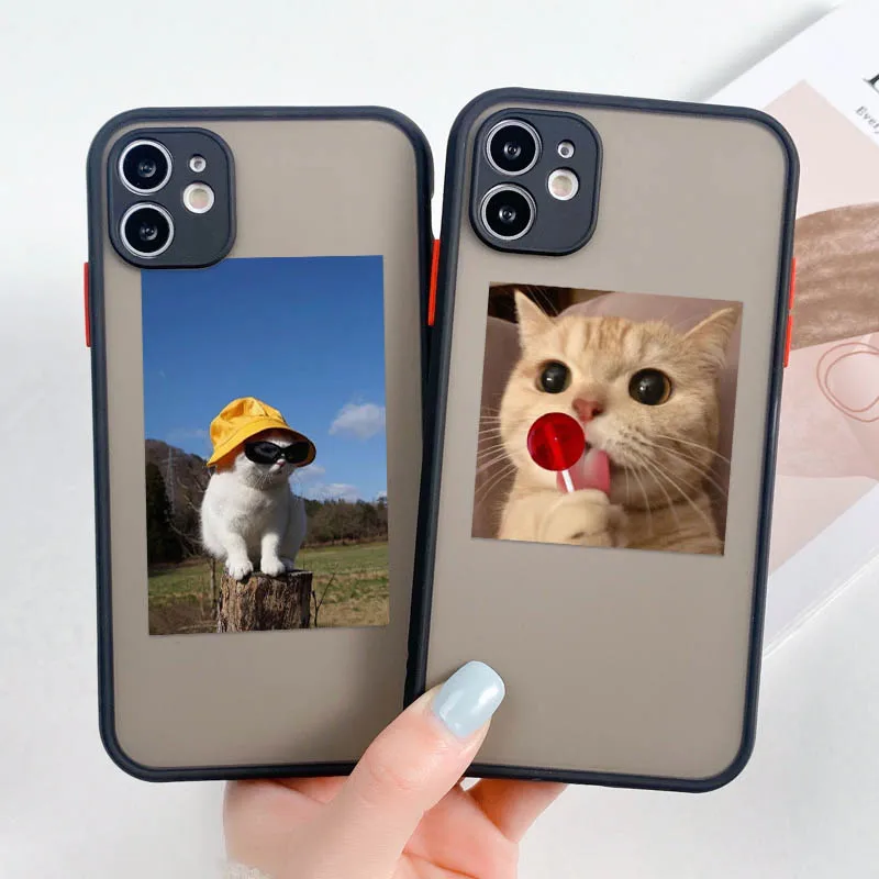 For iPhone 12 11 Case Hard Cover Cute Cat iPhone Cases 12 11 Pro Max X XS XR 7 8 Plus 6S 6 Apple 12 Mini Fundas Shockproof Matte
For iPhone 12 11 Case Hard Cover Cute Cat iPhone Cases 12 11 Pro Max X XS XR 7 8 Plus 6S 6 Apple 12 Mini Fundas Shockproof Matte