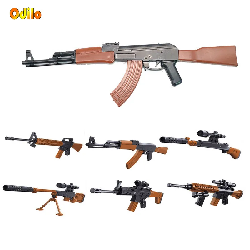 6Pcs/Set Hot Game DIY Building Blocks Toys Gun 98K AWM Guns Mini Simulation Assemble Gun Model Military Christmas Gift for Boys
6Pcs/Set Hot Game DIY Building Blocks Toys Gun 98K AWM Guns Mini Simulation Assemble Gun Model Military Christmas Gift for Boys