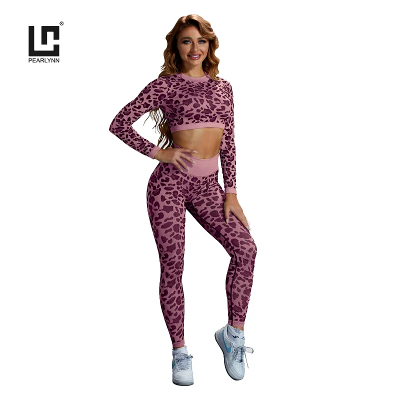 

2 Piece Yoga Fitness Tracksuits Women's Yoga Sets Elasticity High-Waisted Seamless Legging Sports At Home Sportwear Gym Clothing