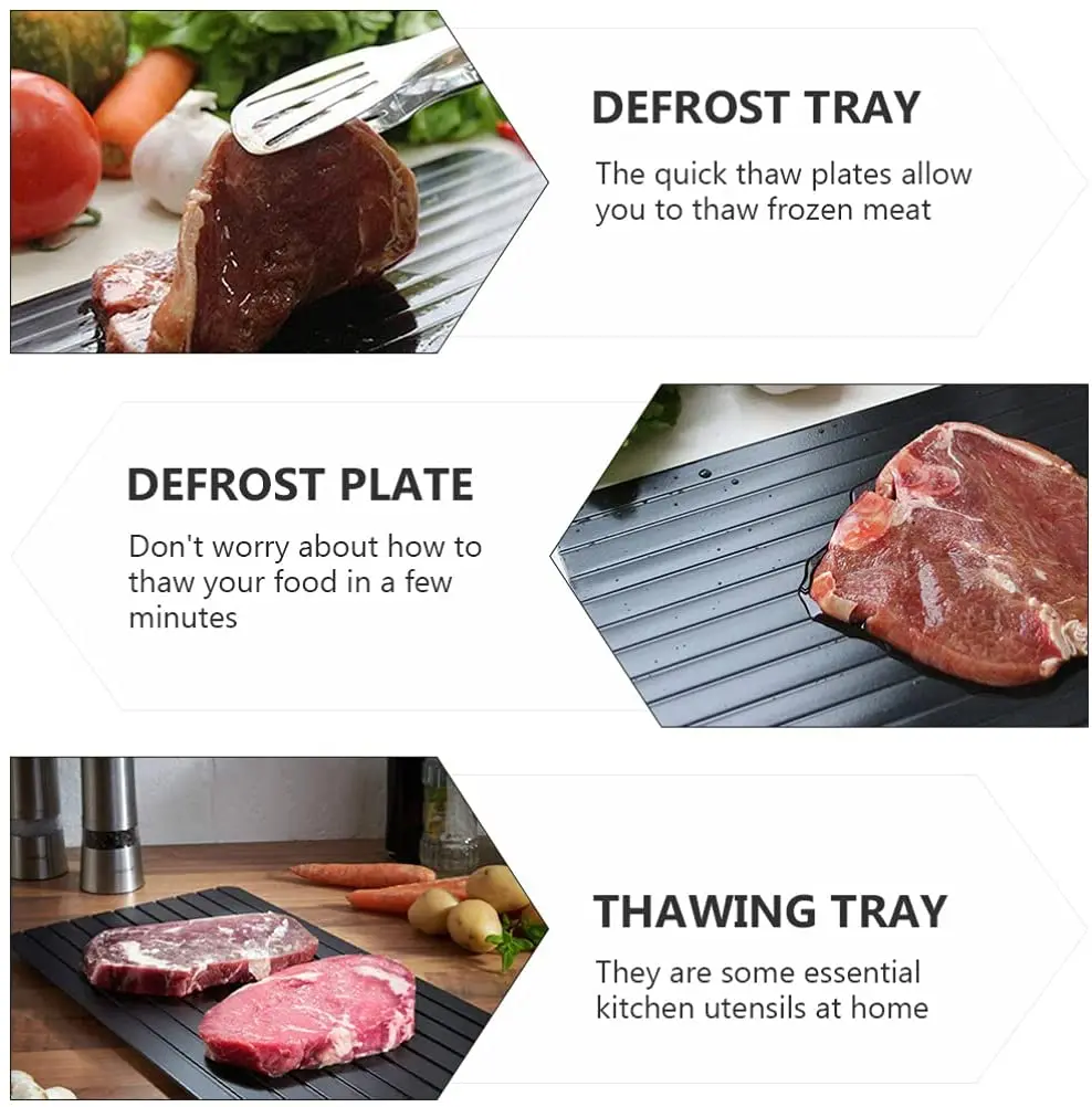 Fast Defrost Tray Fast Thaw Frozen Food Meat Fruit board Defrost Tray Safety And Environmental Protection
Fast Defrost Tray Fast Thaw Frozen Food Meat Fruit board Defrost Tray Safety And Environmental Protection