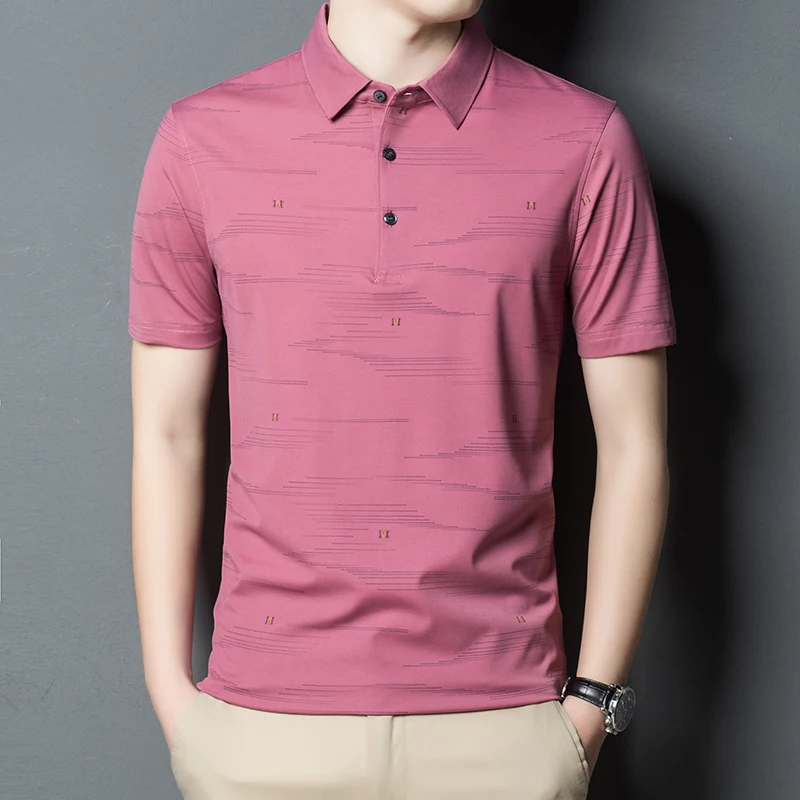 Men Sunmmer Polo New Natural Silk Cool Fashion Business Casual Brand Embroidery Shirts Clothing
Men Sunmmer Polo New Natural Silk Cool Fashion Business Casual Brand Embroidery Shirts Clothing