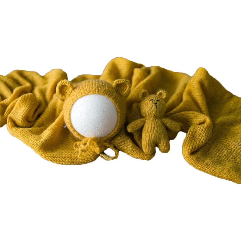3Pcs Newborn Infants Photography Props Baby Knitted Hat Wrap Blanket Doll Set
3Pcs Newborn Infants Photography Props Baby Knitted Hat Wrap Blanket Doll Set