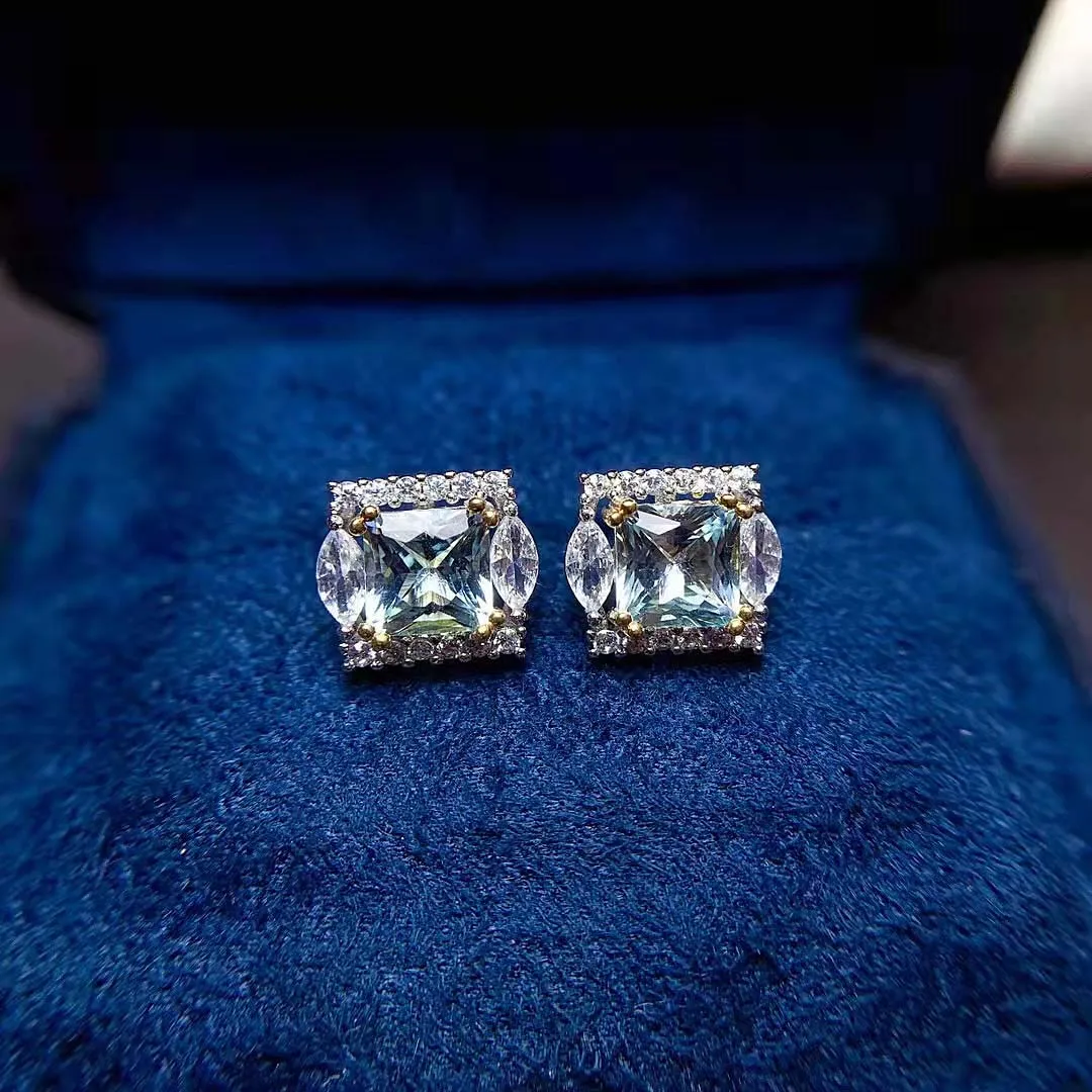 Natural Topaz Gemstone Square Stud Earrings Real S925 Sterling Silver Fine Fashion Weddings Jewelry for Women MeiBaPJ FS
Natural Topaz Gemstone Square Stud Earrings Real S925 Sterling Silver Fine Fashion Weddings Jewelry for Women MeiBaPJ FS