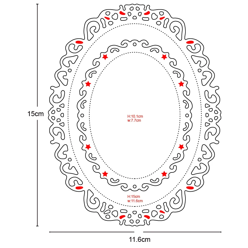 Carved Oval Background Frame Set Metal Cutting Dies for DIY Scrapbooking Photo Album Decor Embossing Paper Card Crafts Die 2020
Carved Oval Background Frame Set Metal Cutting Dies for DIY Scrapbooking Photo Album Decor Embossing Paper Card Crafts Die 2020