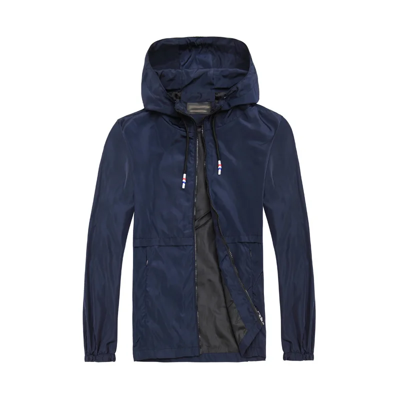2019 Fashion Brand Men's Hooded Jackets Spring autumn New Thin Section Solid Color Men Loose Jacket Casual Jacket Coats male
2019 Fashion Brand Men's Hooded Jackets Spring autumn New Thin Section Solid Color Men Loose Jacket Casual Jacket Coats male