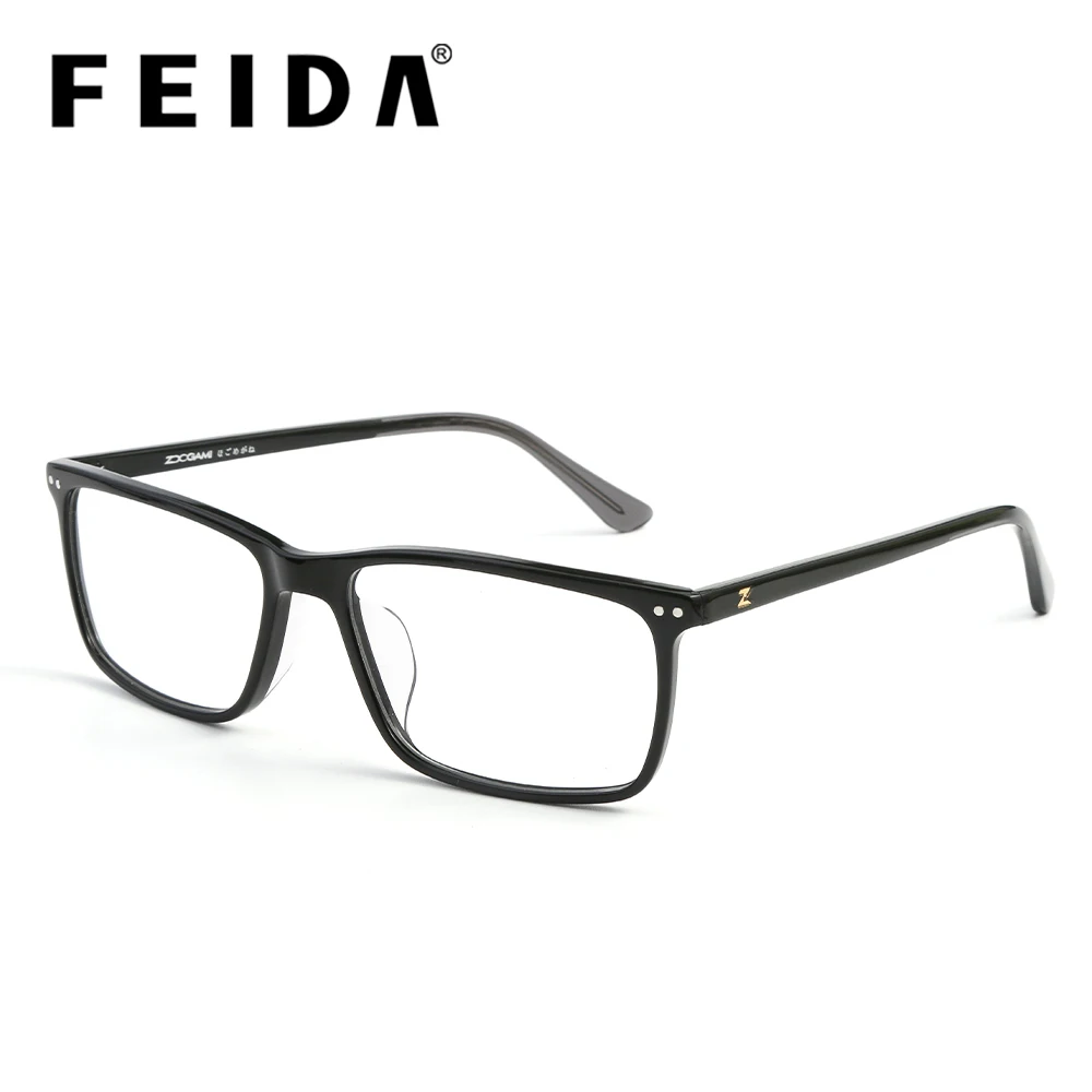 FEIDA оправа для очков мужчин wo Gafas ацетат шарнир мужские модные оправы оптические