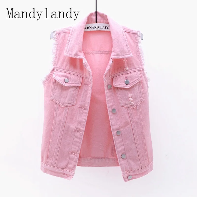 Mandylandy Denim Vest Women Summer Slimming Frayed Sleeveless Jeans Coats Jacket Ripped Cardigan Top Pocket Fashion Denim Vest
Mandylandy Denim Vest Women Summer Slimming Frayed Sleeveless Jeans Coats Jacket Ripped Cardigan Top Pocket Fashion Denim Vest