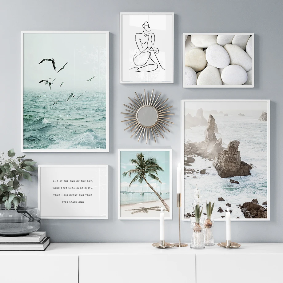 White Stone Coconut Tree Beach Drew Line Girl Wall Art Canvas Painting Nordic Posters And Prints Wall Pictures For Living Room
White Stone Coconut Tree Beach Drew Line Girl Wall Art Canvas Painting Nordic Posters And Prints Wall Pictures For Living Room