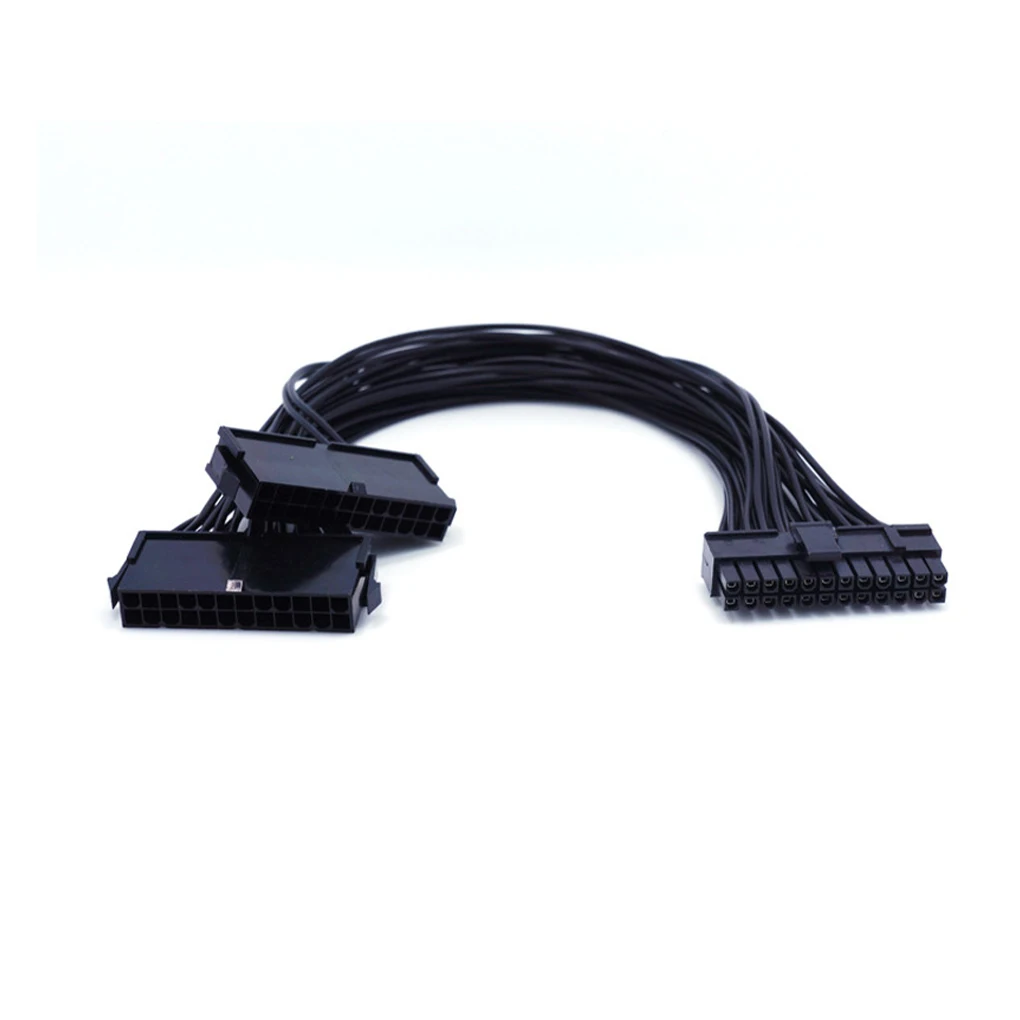 Power Cable Adapter 24Pin Dual Connector PSU Cable Motherboard Female to Male Power Supply 18AWG Cord
Power Cable Adapter 24Pin Dual Connector PSU Cable Motherboard Female to Male Power Supply 18AWG Cord
