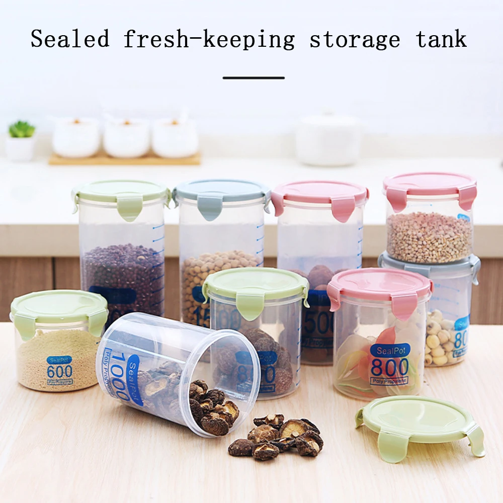 Household Fresh-keeping Transparent Plastic Airtight Cans Food Cans Kitchen Food Storage Boxes Storage Cans Kitchen Storage
Household Fresh-keeping Transparent Plastic Airtight Cans Food Cans Kitchen Food Storage Boxes Storage Cans Kitchen Storage