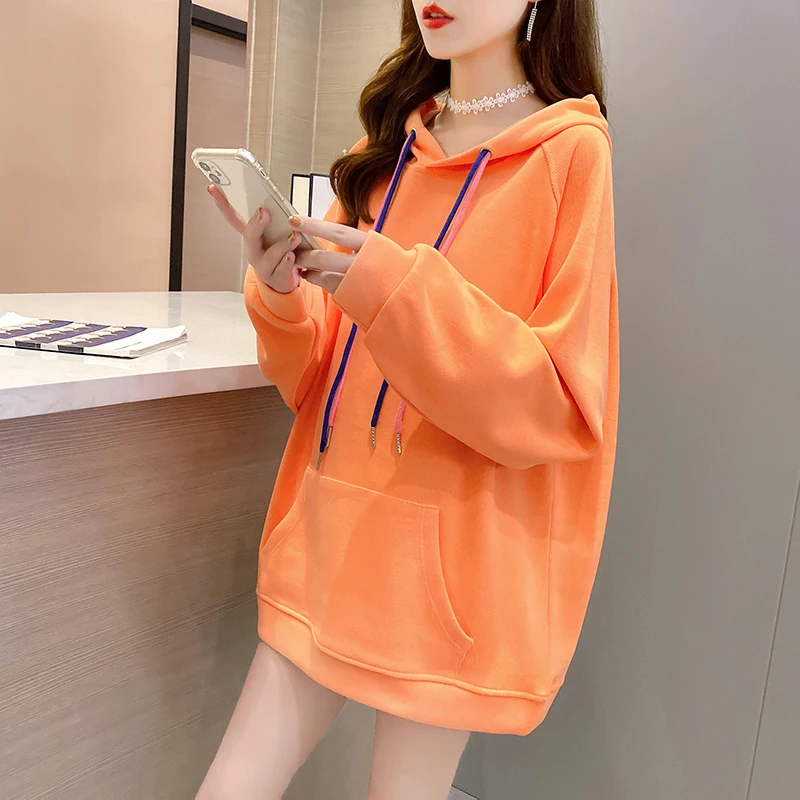 Толстовка женская с капюшоном, Новинка весна-осень 2021, универсальный Повседневный Топ Ins, свободная куртка с длинным рукавом и капюшоном
Толстовка женская с капюшоном, Новинка весна-осень 2021, универсальный Повседневный Топ Ins, свободная куртка с длинным рукавом и капюшоном