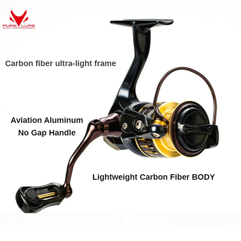 PURELURE Spinning reel 2500 lure surf casting bevel carbon lure reel ultra light small bait reel fishing reel
PURELURE Spinning reel 2500 lure surf casting bevel carbon lure reel ultra light small bait reel fishing reel