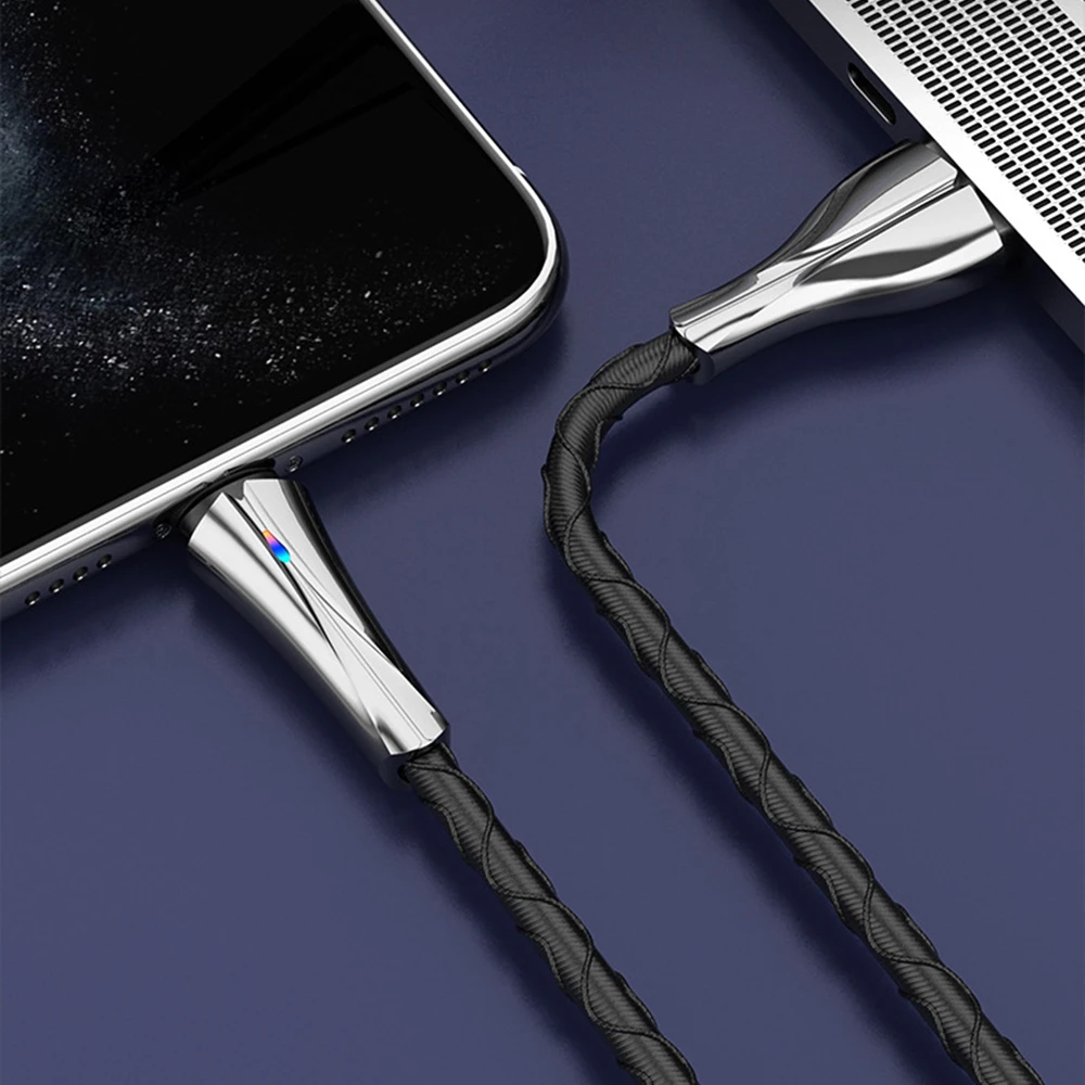 Кабель зарядный FLOVEME со светодиодной подсветкой USB Type-C 5 А | Мобильные телефоны и