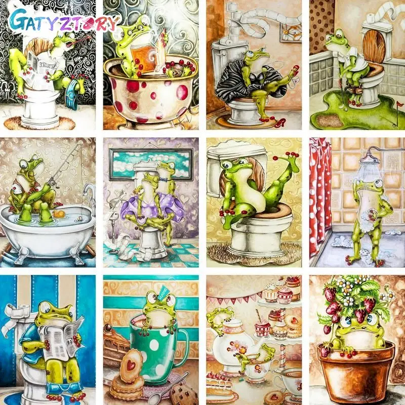 GATYZTORY Frame Toilet Frog DIY Painting By Numbers On Canvas Oil Pictures For Adults Acrylic Cartoon Coloring By Number Home De
GATYZTORY Frame Toilet Frog DIY Painting By Numbers On Canvas Oil Pictures For Adults Acrylic Cartoon Coloring By Number Home De