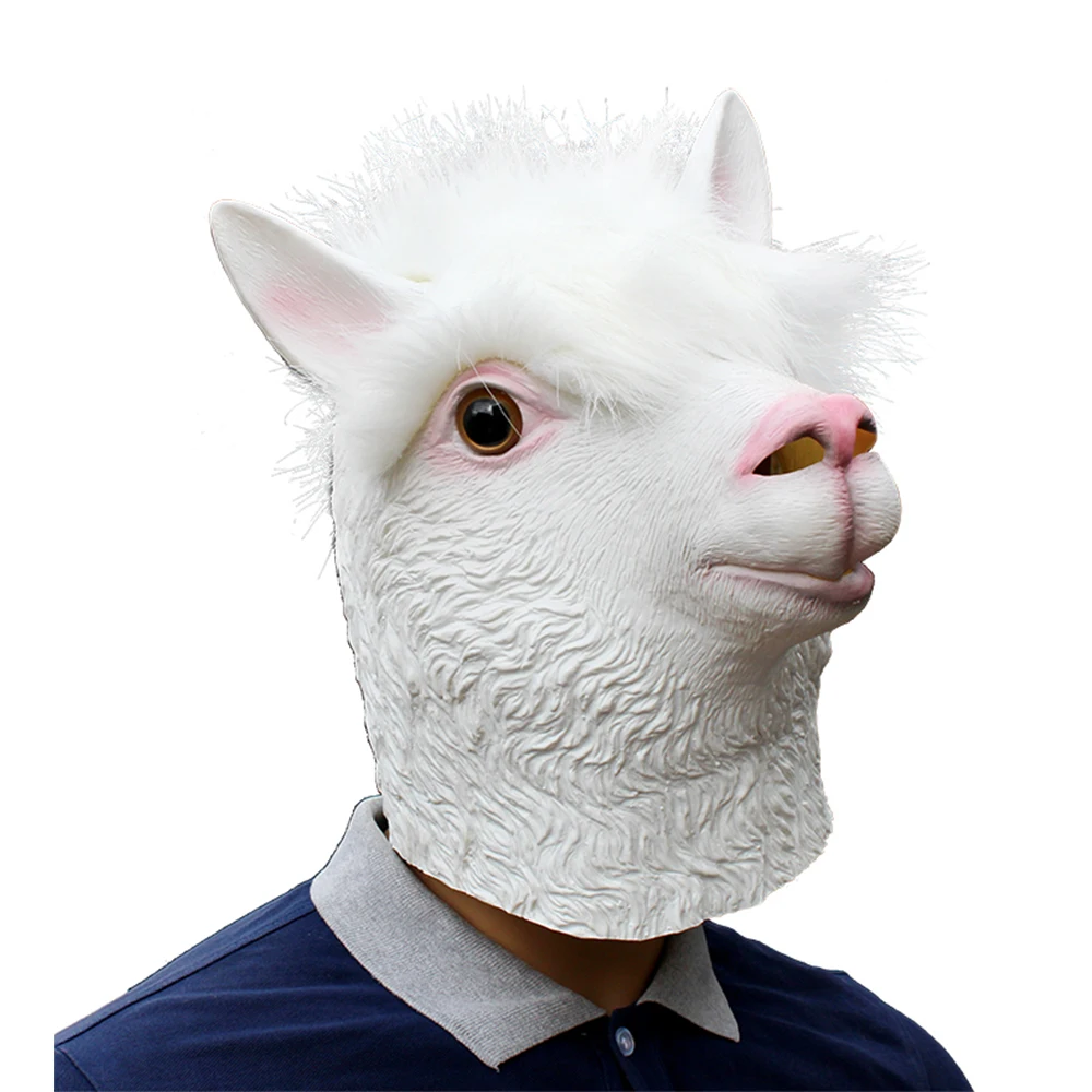 Funny Halloween Masquerade Alpaca Mask Animal Cosplay Party Props Adult Carnival Face Masks Cosplay Headgear
Funny Halloween Masquerade Alpaca Mask Animal Cosplay Party Props Adult Carnival Face Masks Cosplay Headgear
