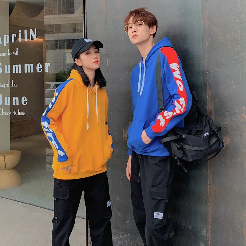Spring Autumn Men‘s Hoodies Hip-hop Alphabet Color Block Sweatshirt Hoodies Sweatshirts Loose Casual 2022 New Man Clothing
Spring Autumn Men‘s Hoodies Hip-hop Alphabet Color Block Sweatshirt Hoodies Sweatshirts Loose Casual 2022 New Man Clothing