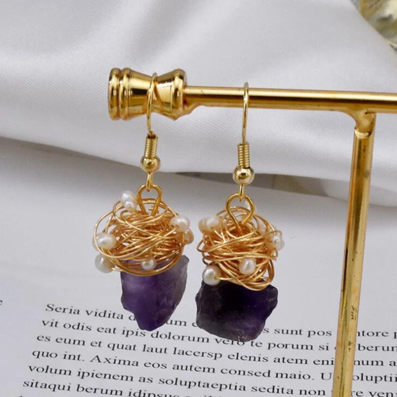 2pcs/lot Handmade Natural Crystal Natural Stone Charms Pendant For DIY Fashion Earrings Jewelry Making Accessories
2pcs/lot Handmade Natural Crystal Natural Stone Charms Pendant For DIY Fashion Earrings Jewelry Making Accessories