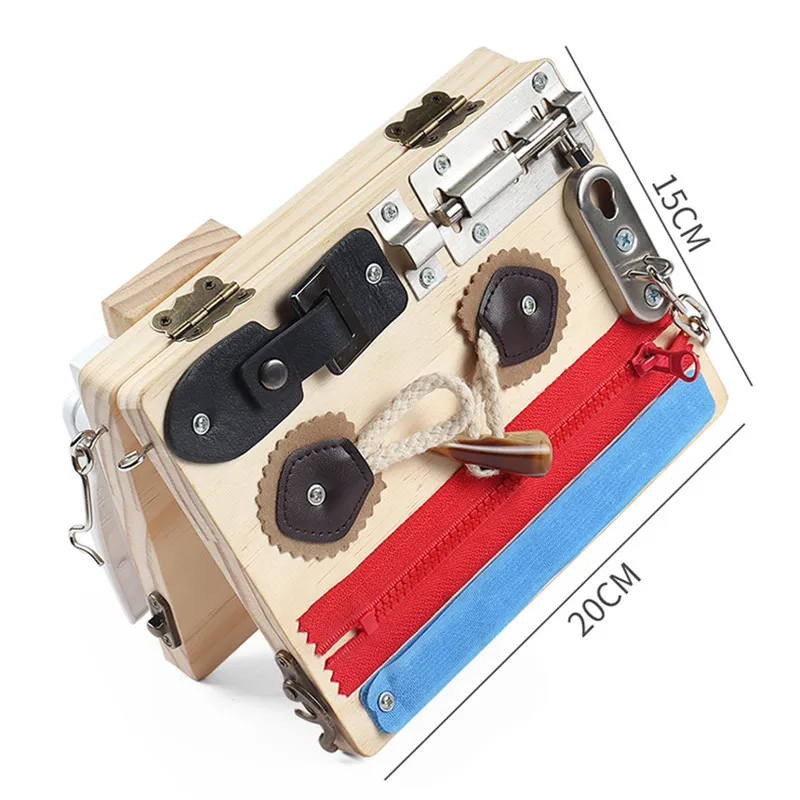 Children's Educational Montessori Teaching Aids Folding Busy Board Life Skills Training Unlocking Busy Block Building Blocks Toy
Children's Educational Montessori Teaching Aids Folding Busy Board Life Skills Training Unlocking Busy Block Building Blocks Toy