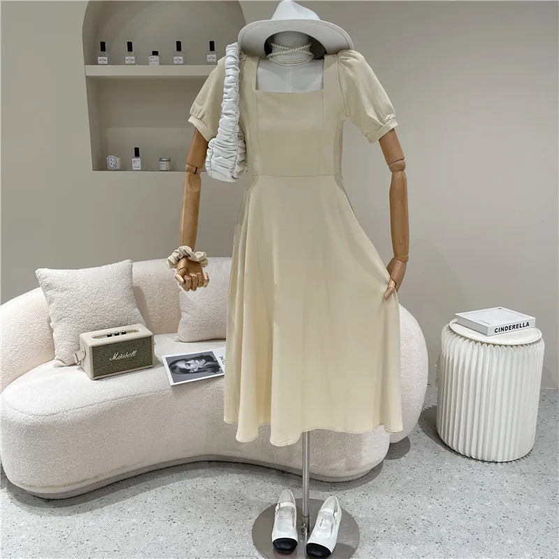 Women's Spring Summer 2021 Fashion Niche Design Bubble Sleeve Square Collar Black Dress
Women's Spring Summer 2021 Fashion Niche Design Bubble Sleeve Square Collar Black Dress
