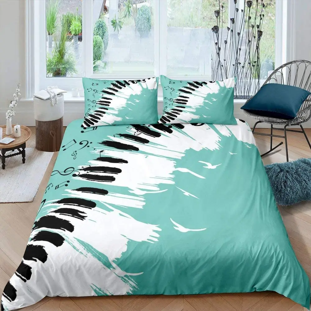 Homewish Musical Duvet Cover Set Piano Key and Musical Note Decor Bedding Set 3pcs for Kids Girls Music Theme
Homewish Musical Duvet Cover Set Piano Key and Musical Note Decor Bedding Set 3pcs for Kids Girls Music Theme