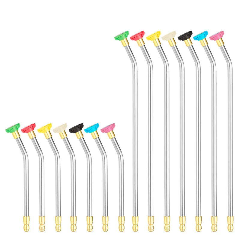 High Pressure Water Gun Extension Rod 30° Extended Bending Rod17/35cm Soap Fan Foam Shape For 1/4 Quick Plug Female Connectors
High Pressure Water Gun Extension Rod 30° Extended Bending Rod17/35cm Soap Fan Foam Shape For 1/4 Quick Plug Female Connectors