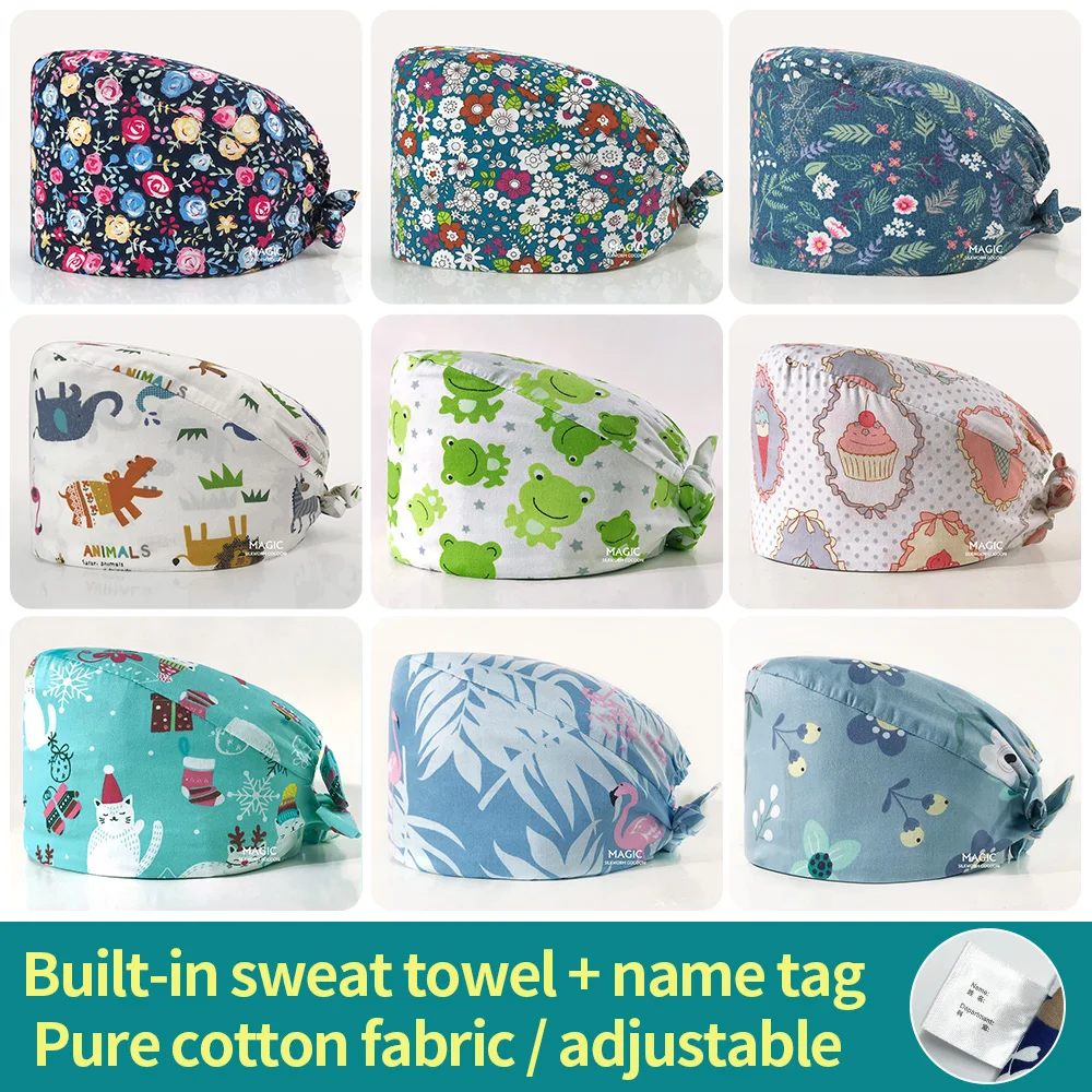 Health Service Scrub Hats hospital Work Print Dentist Scrubs Hats Pet Grooming clinic nurse Work Dust Cap pharmacist Accessories
Health Service Scrub Hats hospital Work Print Dentist Scrubs Hats Pet Grooming clinic nurse Work Dust Cap pharmacist Accessories