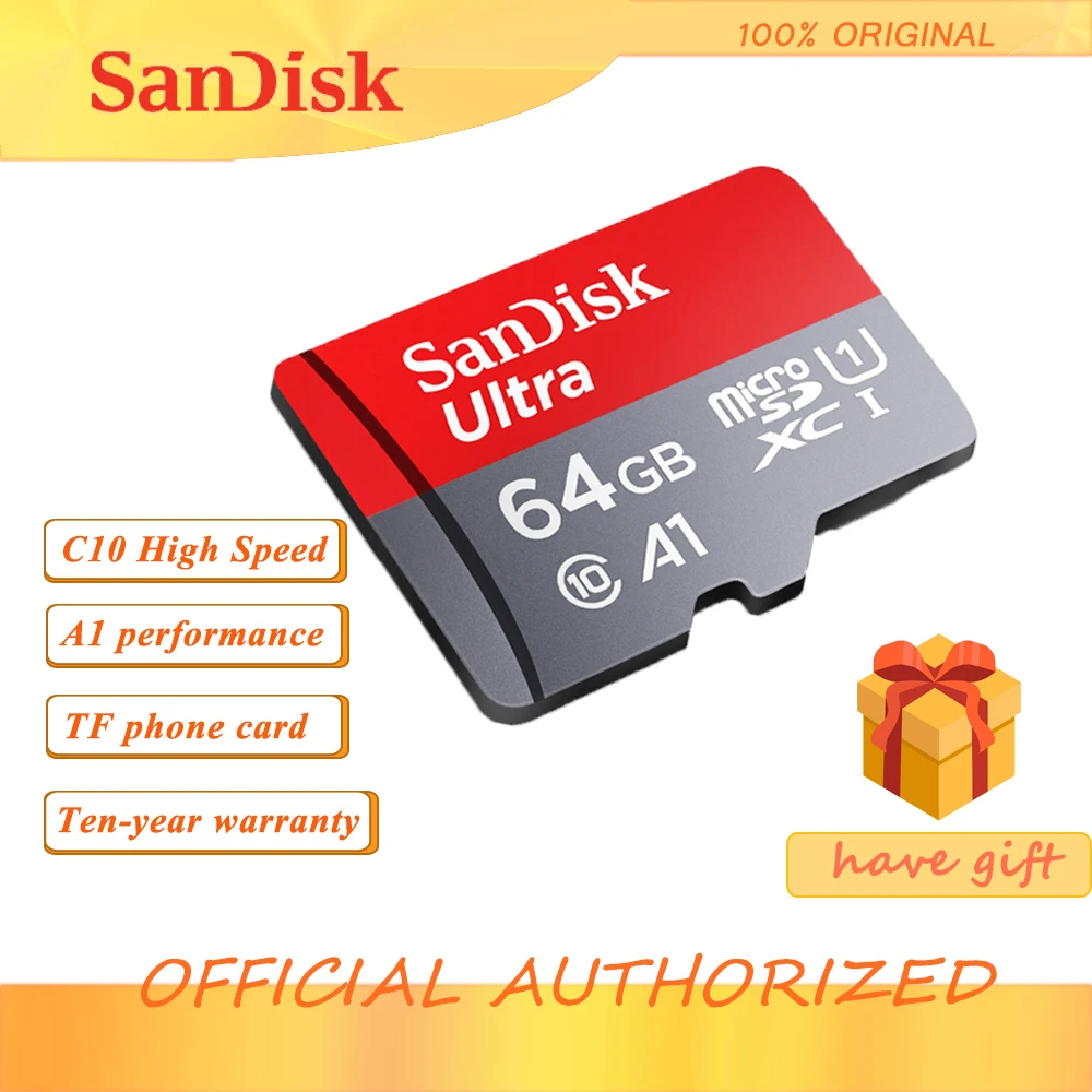 

Original SanDisk Ultra Memory Card 32GB 64GB SDXC UHS-I microsd Class10 80M/s micro SD Card 128GB 256GB TF Card carto de memoria