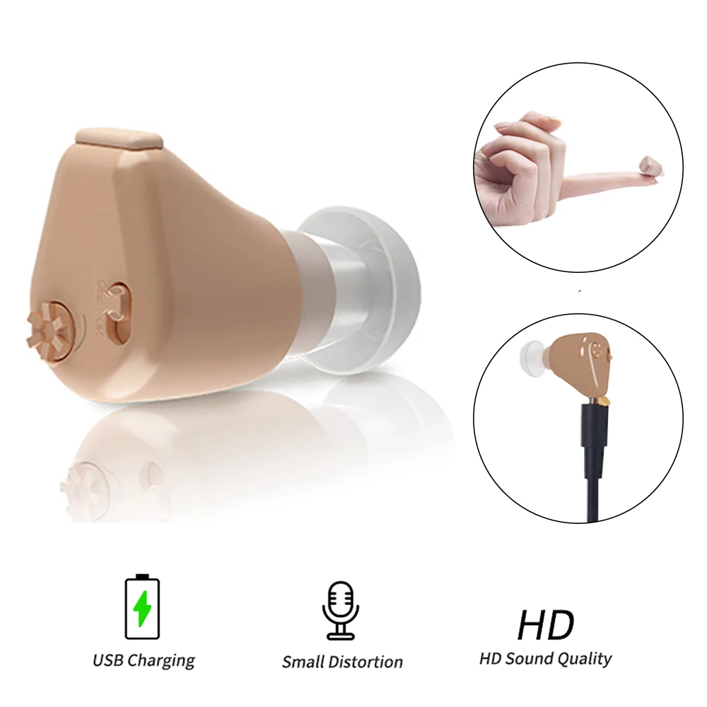 Слуховой аппарат Rechargeableid усилитель звука для ушей регулируемый пожилых