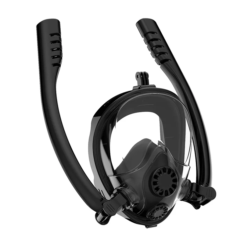 New Adult Anti-fog Swimming Mask Double Breathing Tube Silicone Full Dry Snorkeling Masks Scuba Diving Goggles With Camera Mount
New Adult Anti-fog Swimming Mask Double Breathing Tube Silicone Full Dry Snorkeling Masks Scuba Diving Goggles With Camera Mount