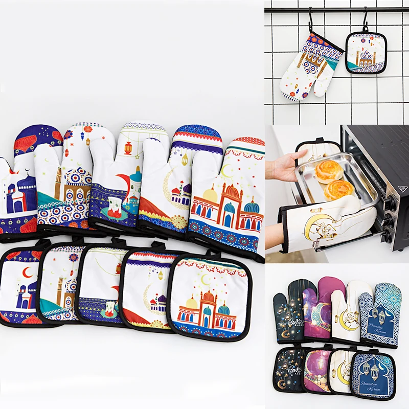 Ramadan Decoration Eid Mubarak Baking Anti-Hot Gloves Pad Kitchen Muslim Islamic Ramadan Kareem Party Decoration For home
Ramadan Decoration Eid Mubarak Baking Anti-Hot Gloves Pad Kitchen Muslim Islamic Ramadan Kareem Party Decoration For home