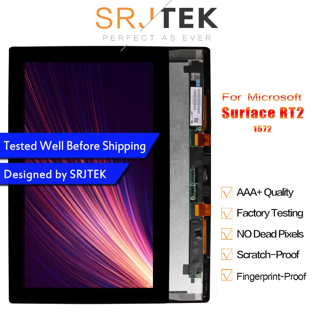 SRJTEK 10,6 ЖК-дисплей для Microsoft поверхность 2 RT 2 RT2 1572 ЖК-дисплей Дисплей сенсорный Экран планшета матричная сборка LTL106HL02-001 Дисплей
SRJTEK 10,6 ЖК-дисплей для Microsoft поверхность 2 RT 2 RT2 1572 ЖК-дисплей Дисплей сенсорный Экран планшета матричная сборка LTL106HL02-001 Дисплей