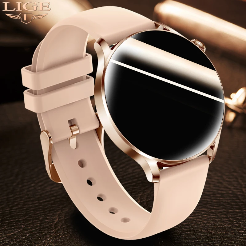 Смарт-часы LIGE женские с Bluetooth и поддержкой звонков | Электроника