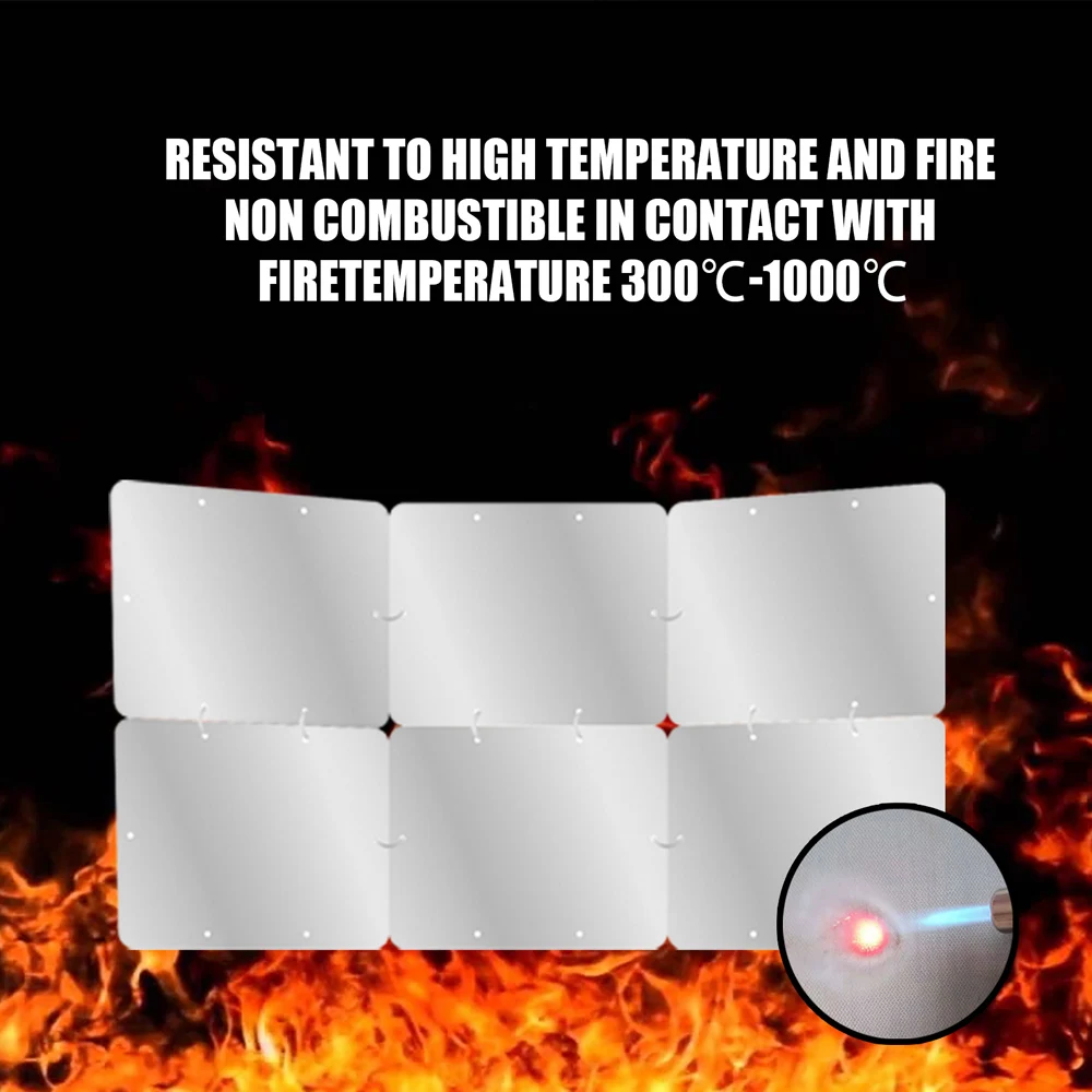 Set of 6 Patio Heater Reflector Shield Rectangular Heat Focusing Reflecting Metal Piece with Clip & Ring for Heat Lamp HANW88
Set of 6 Patio Heater Reflector Shield Rectangular Heat Focusing Reflecting Metal Piece with Clip & Ring for Heat Lamp HANW88