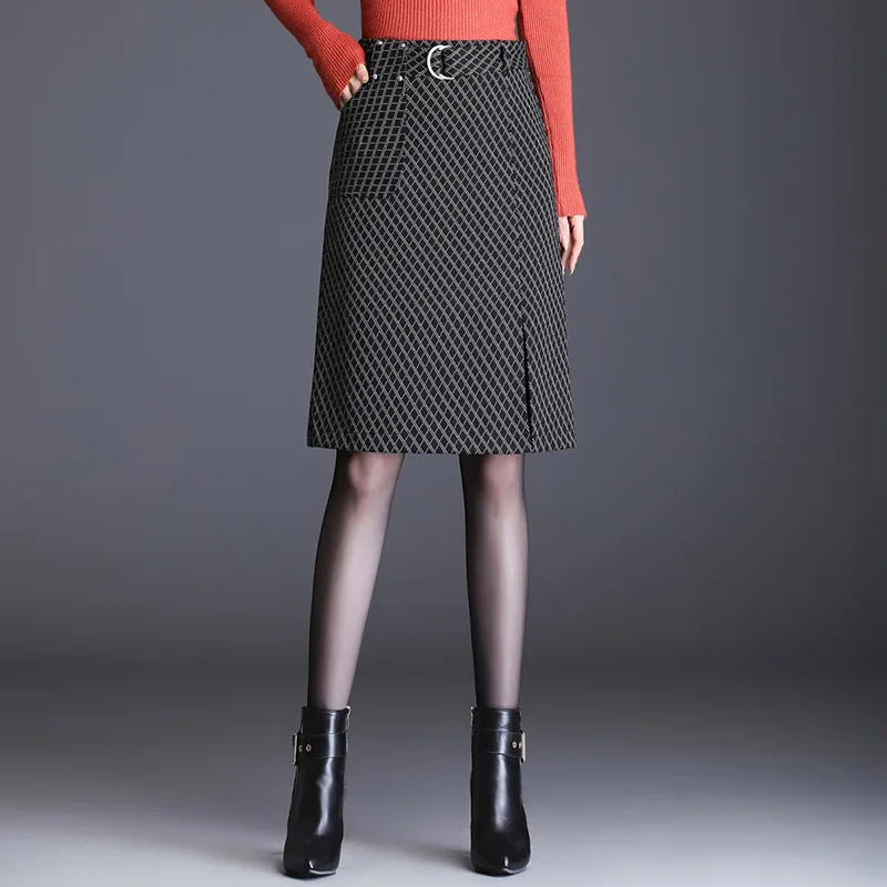 Women Elegant Chic High Waist Plaid Pencil Skirt Spring Autumn Office Lady Slim Casual Knee-length Bodycon Skirts 5880
Women Elegant Chic High Waist Plaid Pencil Skirt Spring Autumn Office Lady Slim Casual Knee-length Bodycon Skirts 5880
